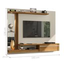 Ver imagem 3 de Painel para TV Porto de Savana 55 160cm MDP com LED e Espelho Off White Cinamomo Bechara Móveis