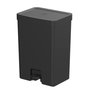 Lixeira com Pedal Trium 30l com Duplo Compartimento Preto - ou - 2