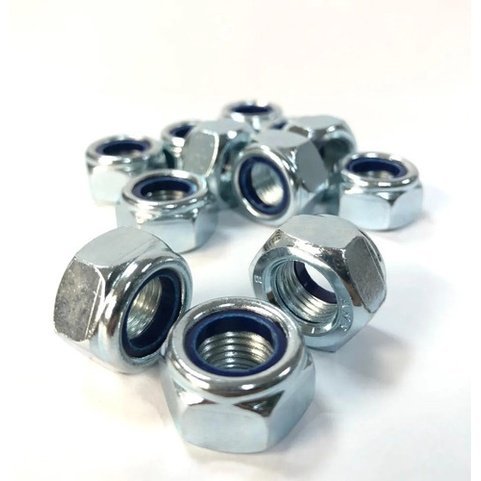 Dadi Antislittamento Fastenere 50 Dadi A Bloccaggio Con Inserti In Nylon 5/16"-18 - Grado 2, Acciaio Zincato Numero Civico Acciaio - Foto 8