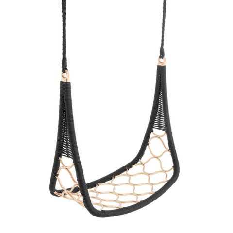 1 Balanço Suspenso Em Alumínio Bronze E Corda Náutica Para