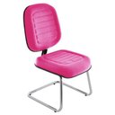 Ver imagem 1 de Cadeira Diretor para Escritório Cromada Linha Blenda Rosa