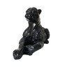 Escultura Estatua Pantera Negra Casa Decoração De Ambiente - 6