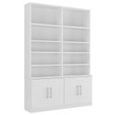 Ver imagem 3 de Estante Multiuso de Livros 4 Portas 100% MDF Moderno 223CMX154CM Branco