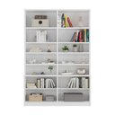 Ver imagem 6 de Estante Multiuso de Livros 4 Portas 100% MDF Moderno 223CMX154CM Branco