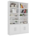 Ver imagem 5 de Estante Multiuso de Livros 4 Portas 100% MDF Moderno 223CMX154CM Branco