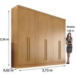 Guarda Roupa Casal 6 Portas 6 Gavetas 100% Mdf Gramado - Móveis Valverde - Cinamomo - 3 Guarda Roupa Casal 6 Portas 6 Gavetas 100% Mdf Gramado - Móveis Valverde - Cinamomo - 3