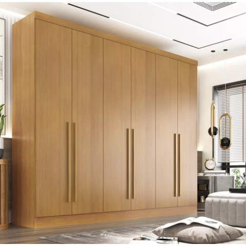 Guarda Roupa Casal 6 Portas 6 Gavetas 100% Mdf Gramado - Móveis Valverde - Cinamomo