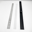 Ver imagem 3 de Ralo de Banheiro 5x70 Dubai Inox com Tela Coletor Preto