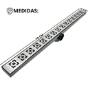 Ver imagem 2 de Ralo de Banheiro 5x70 Dubai Inox com Tela Coletor Preto