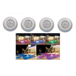Kit 4 Spot Refletor Abs 6w Mono Branco Smd Blindado a Prova D Agua - 2
