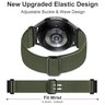 Lerobo 3 Pulseiras Elástica de Nylon para Galaxy Watch 20mm (preto/verde Militar/cinza Escuro) - 3