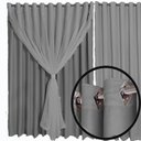 Ver imagem 5 de cortina para apartamento Veneza corta luz 6,00 x 2,30 cinza