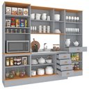 Ver imagem 4 de Cozinha Modulada Aspen s/T 4 Pecas Cinza/Cinamomo