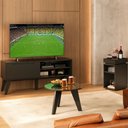 Ver imagem 1 de Sala Completa para Tv até 60" 1 Porta Copa do Mundo Preto - Pnr Móveis