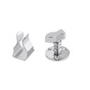 Ver imagem 2 de Prendedor Fixador Trava Porta 809 Imab Cromado Cr Piso com Buchas e Parafusos