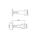 Ver imagem 4 de Prendedor Fixador Trava Porta 811 Imab Cromado Cr Pressão Parede com Buchas e Parafusos