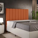 Ver imagem 1 de Cabeceira Cama Box Casal 140 cm Dália W01 Tecido Terracota - Lyam Decor