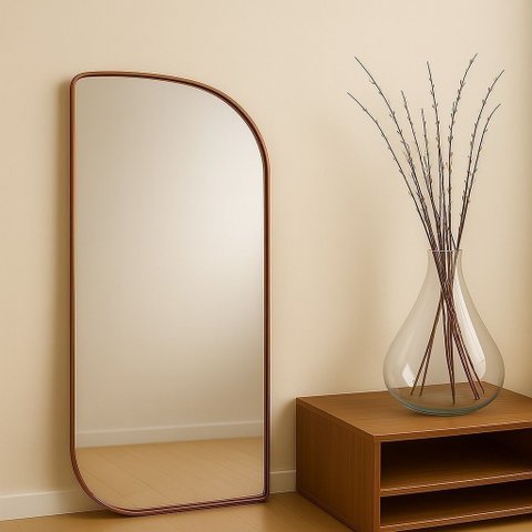 Espelho Capri - Linha Metal - Champanhe - 180x90
