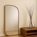 Ver imagem 1 de Espelho Capri - Linha Metal - Champanhe - 180x90