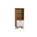 Ver imagem 2 de Cristaleira 4 Portas Nicho Adega 100% MDF Vidro e LED Vicenza Cinamomo Off