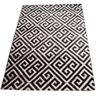 Tapete Belluno Geométrico Preto e Branco 1,40 X 2.00 - 1