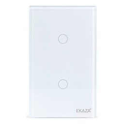 Interruptor Inteligente Wifi 2 Botões Touch Smart Ekaza Alexa e Google - 2