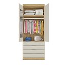 Ver imagem 2 de Guarda-Roupa Solteiro 2 Portas 4 Gavetas Itália Made Marcs