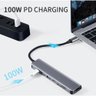 Hub Estação 7x1 Type C Macbook X Usb-c Pd Usb 3.0 Sd Tf Hdmi 4k - 4