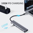 Ver imagem 4 de Hub Estação 7x1 Type C Macbook X Usb-c Pd Usb 3.0 Sd Tf Hdmi 4k