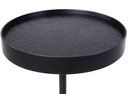 Ver imagem 2 de Mesa de Apoio Tokyo Alta Laca Preta Recouco Croco Preto Base Preta 60cm - 67764