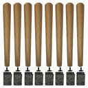 Ver imagem 1 de Kit 8 Pés De 45 Cm Cônico Retrô Para Móveis Pé Palito