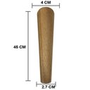 Ver imagem 3 de Kit 8 Pés De 45 Cm Cônico Retrô Para Móveis Pé Palito