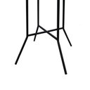 Ver imagem 5 de Conjunto Mesa Bistrô Gabi Metal + 4 Banquetas Gabi Metal - Preto - Assento Estofado Corano Preto