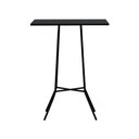 Ver imagem 3 de Conjunto Mesa Bistrô Gabi Metal + 4 Banquetas Gabi Metal - Preto - Assento Estofado Corano Preto