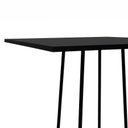 Ver imagem 4 de Conjunto Mesa Bistrô Gabi Metal + 4 Banquetas Gabi Metal - Preto - Assento Estofado Corano Preto