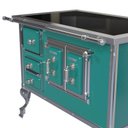 Ver imagem 3 de Fogao a Lenha GII N 2 Sec Xviii Premium Turquesa Se