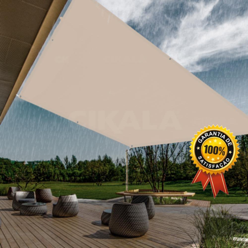 Tela Lona Areia 4 5x4 5 Metros Sombreamento Imperme vel Shade Lux Kit Tela Lona Areia 4 5x4 5 Metros Sombreamento Imperme vel Shade Lux Kit