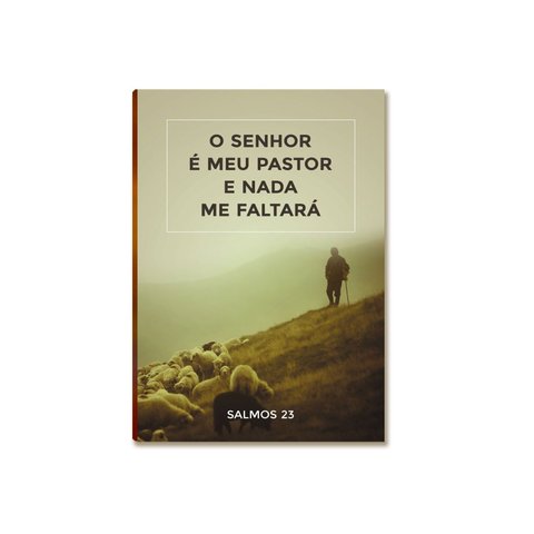 Placa Decorativa MDF Salmo 23 Fé e Esperança Tam A4 FE5
