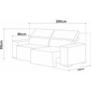 Ver imagem 2 de Sala de Estar Completa com Painel Home, Sofá e 2 Poltronas Viero