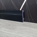 Ver imagem 5 de Rodape Poliestireno 7cm Preto Frisado 6748 2,40 Metros