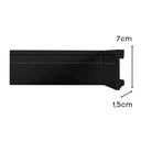 Ver imagem 2 de Rodape Poliestireno 7cm Preto Frisado 6748 2,40 Metros
