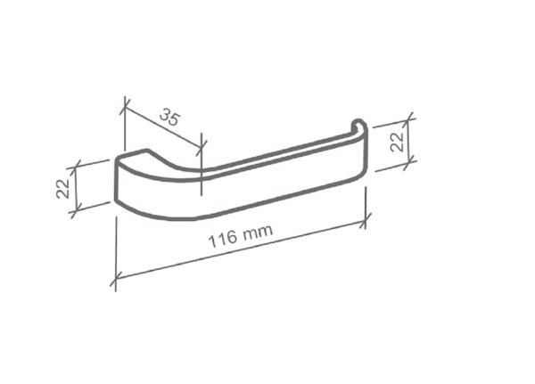 Fechadura Odin Imab Externa com Cilindro Chave Pequena Cromada 40mm - 3