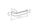 Ver imagem 5 de Fechadura Odin Imab Interna Cromada Quarto Chave Grande 40mm