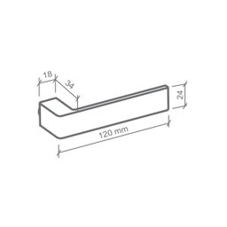 Fechadura Tess Imab Externa C/Cilindro Chave Pequena Escovada Cromo Acetinada Ca 40mm - 3