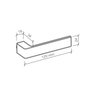 Fechadura Tess Imab Interna Quarto Chave Grande Cromada Cr 40mm - 4
