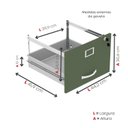 Ver imagem 7 de Arquivo de Madeira 4 Gavetas Of04gp25