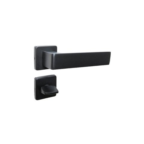 FECHADURA TESS IMAB BANHEIRO WC PRETA PRETO FOSCO PP 40MM