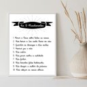 Ver imagem 2 de Quadro Decorativo Os 10 Mandamentos 33x24cm - com Vidro:moldura Preta