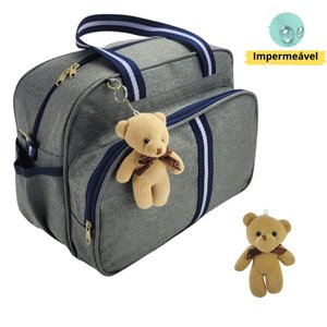 Bolsa Maternidade Bebê Infantil Menino Menina Faixa Luxo Mz - Marinho