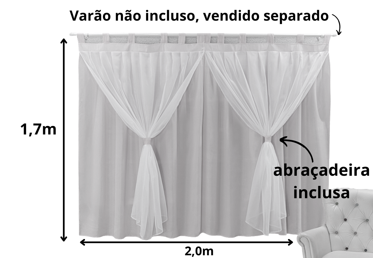 cortinas quarto infantil bebê persiana menina (o) criança + voil delicada luxo - 4